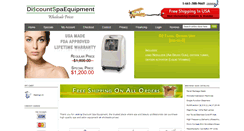 Desktop Screenshot of discountspaequipment.com